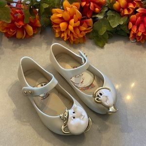 COPY - Mini Melissa Beauty and the Beast Teapot Teacup Shoes Toddler Size 9